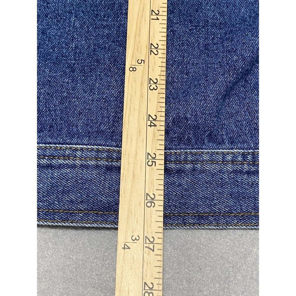 Casual Pointe Mens Denim Trucker Jacket Blue XL Vintage Relaxed Fit Cotton - Picture 10 of 12